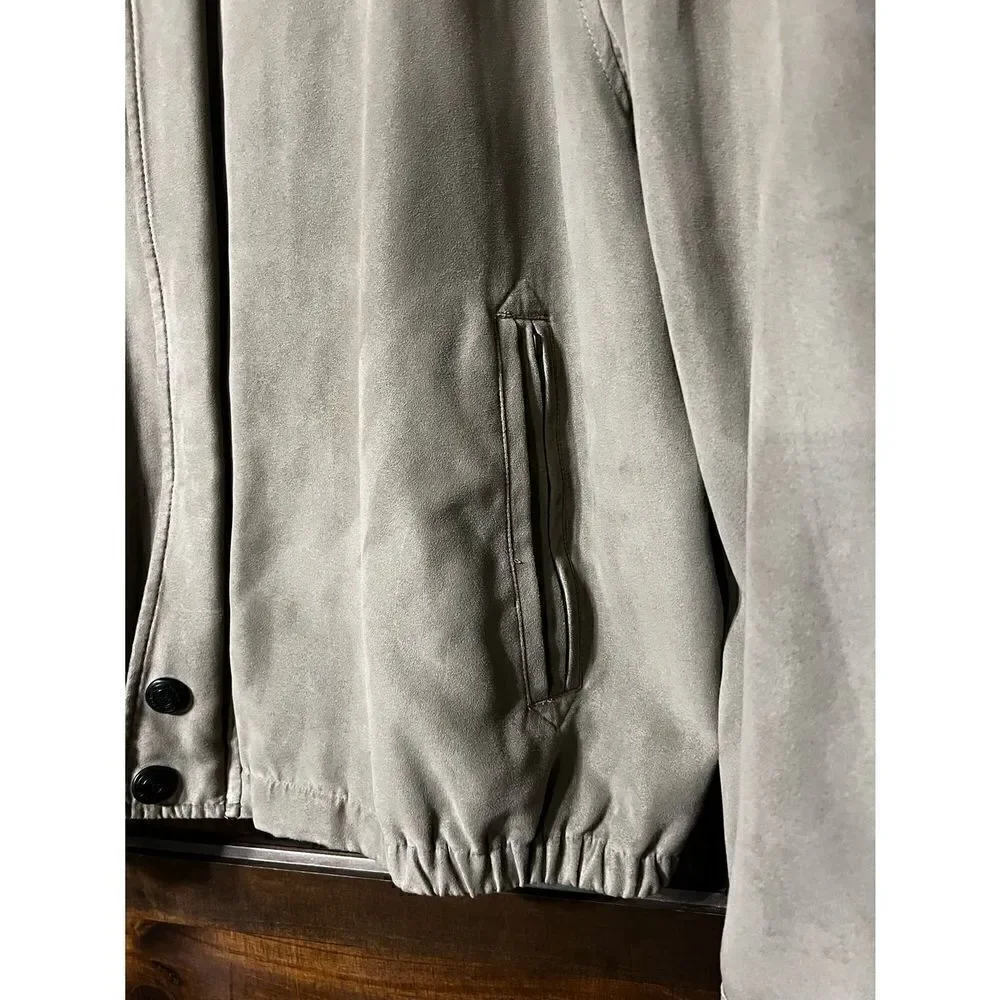 Weatherproof Faux Suede Bomber Jacket Size Xl